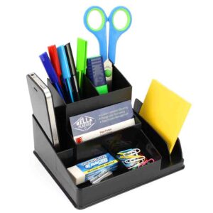 Italplast Desk Organiser Black