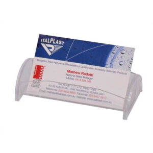 Italplast Business Card Holder Clear