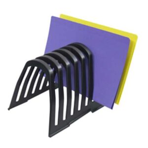 Italplast Plastic Step File Organiser Black Aust Made