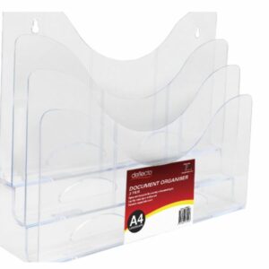 Document Organiser Deflecto 3 Tier Clear
