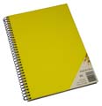 Visual Art Diary A4 Quill Spiral 60Lf Yellow Cover