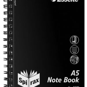 Note Book Spirax P570 Pp A5 S/O 200Pg Black