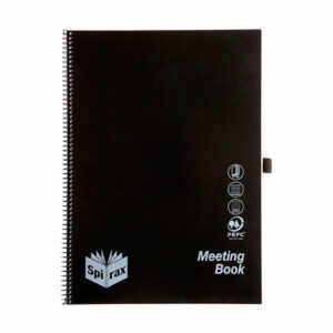 Spirax P703 Black Pp Meeting Book A4 140 Page