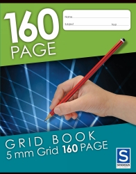 Grid Book Sovereign 225X175MM 5MM Grid 160Pg