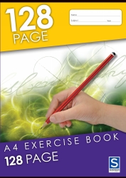 Exercise Book Sovereign A4 8MM Ruled 128Pg Pack 10