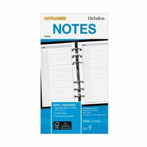 Notes Debden Dayplanner Personal Refill