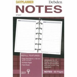 Notes Debden Dayplanner Pocket Kt3007 Refill