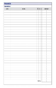 Finances Debden Dayplanner Personal Refill