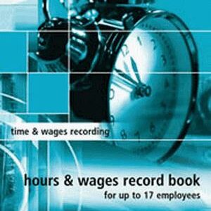 Zions Hours & Wages Record Books. Up To 17 Employees. Pocket Size Of 76M & 76L