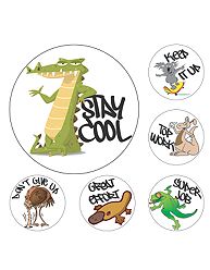 Avery Merit Stickers Aussie Animals PKT 96