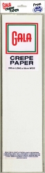 Crepe Paper Gala 11 White 2.4 Metre X 50CM Sheet