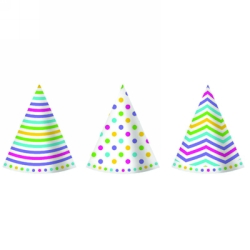 Hats Cone Alpen Pk6 Rainbow Mix Design