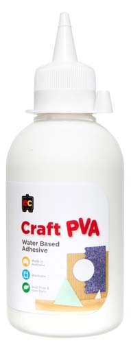 thumbnail interactive-video image 1 of EC Craft Glue PVA – 5 Litre – Water Based Washable Non Toxic Kids Adhesive 1 of 4