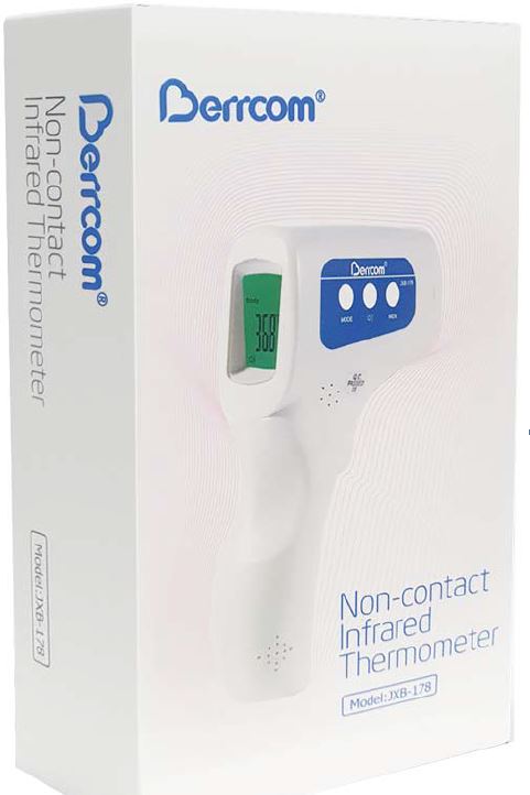 BERRCOM NON CONTACT INFRARED THERMOMETER TGA APPROVED | Independent ...