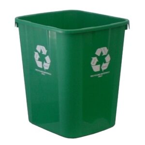 Italplast ""Recycling Materials Only "" Waste Rubbish Bin 30 Litre Green