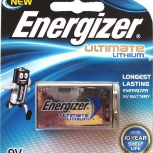 Energizer Lithium 9V Volt Battery Card Of 1
