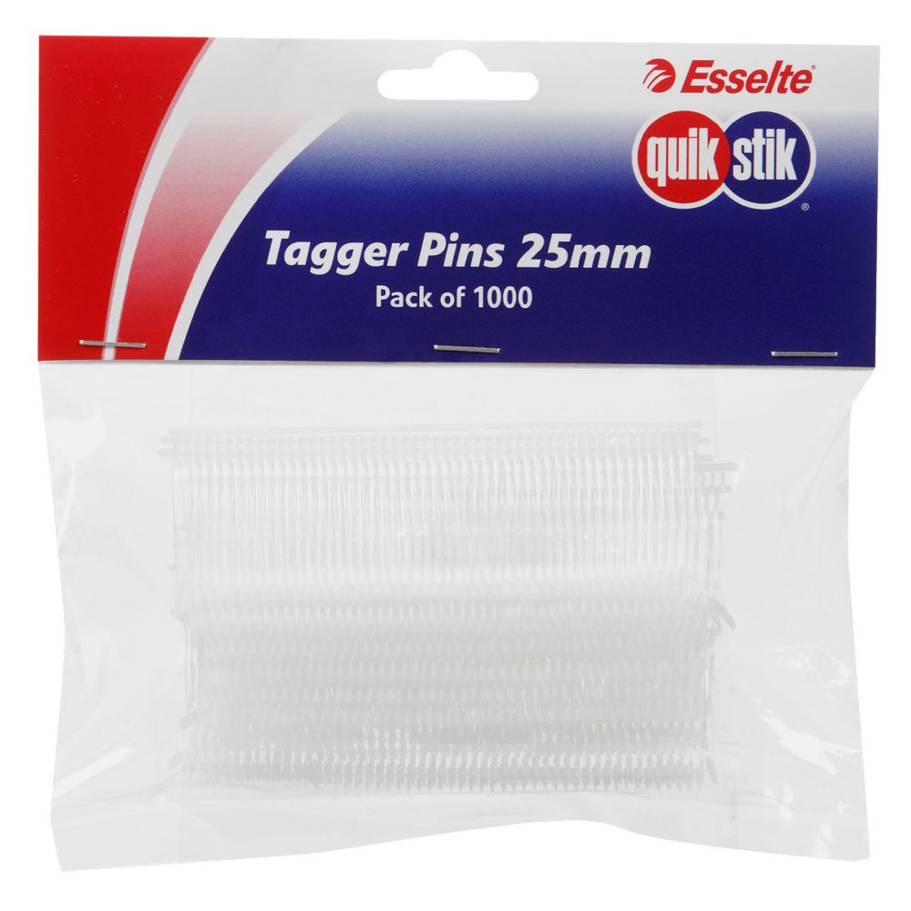 Quikstik Tagger Pins Tag Fine 25MM Pack 1000