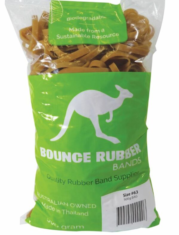 Rubber Bands Bounce 500GM Size 63