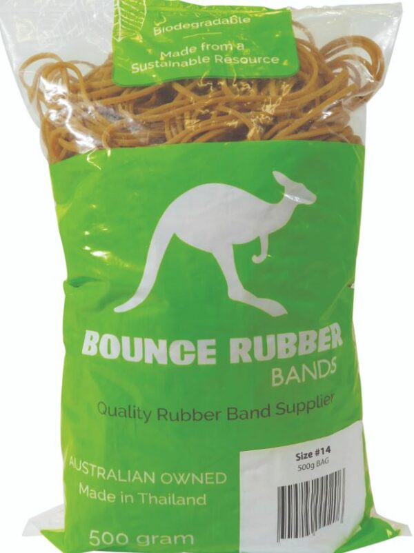 Rubber Bands Bounce 500GM Size 14