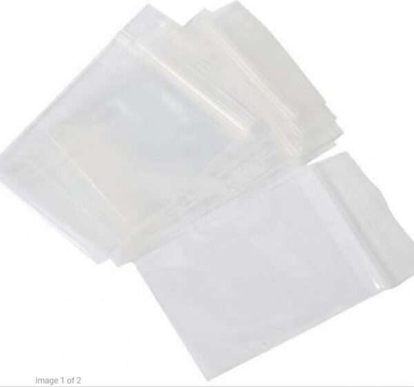 Bags Plastic Resealable Sovereign 50X75MM Pk100