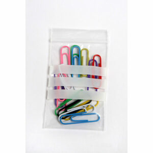 Cumberland Clear Plastic Write On Resealable Bag 50X75MM 50 Mic PKT 100