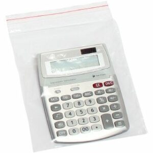 Marbig Resealable Polybags 305MM X 230MM Clear Pack 100