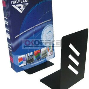 Italplast Metal Book Ends (Pair) Black