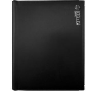Upward A4 Day To A Page 2026 Black Pu Deluxe Wiro Diary Monthly Tabbed 9242-26