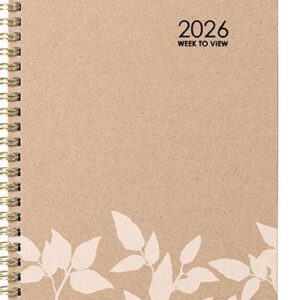 Ecowise Enviro A5 Week To Opening Diary 2026 1 Hour Appt 9:00Am-5:00Pm Recycled Spiral Bound