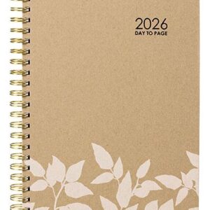 Ecowise Enviro A5 Day To Page Diary 2026 100% Recycled Twin Wiro Bound