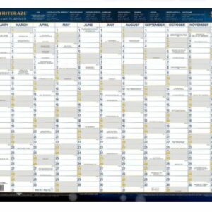 Writeraze Executive 2026 Laminated Rolled Wall Planner 700X1000MM