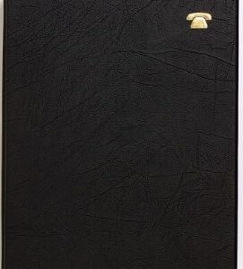Debden 3 Ring Binder Telephone Address Book 214X140MM Black 2710.V99