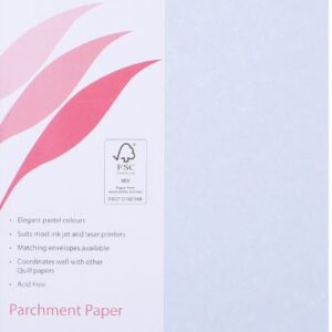 Quill Parchment Paper 90Gsm A4 Blue Pack 100