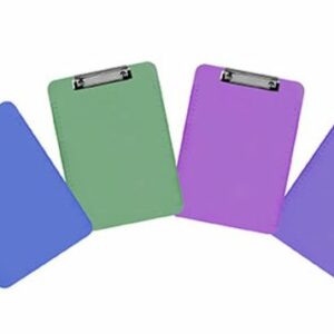 Marbig Plastic Clipboards A4 Assorted Colours