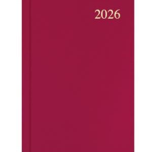 Diary 2026 Collins Essa53.78 A5 Essential Week To View Maroon