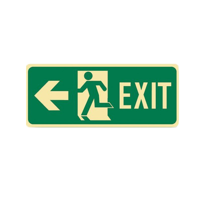 GLO FLOOR SIGN ARR/L MAN/RL EXIT