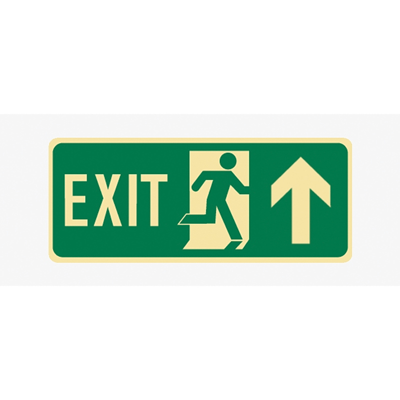 GLO FLOOR SIGN EXIT MAN/RR ARR/U