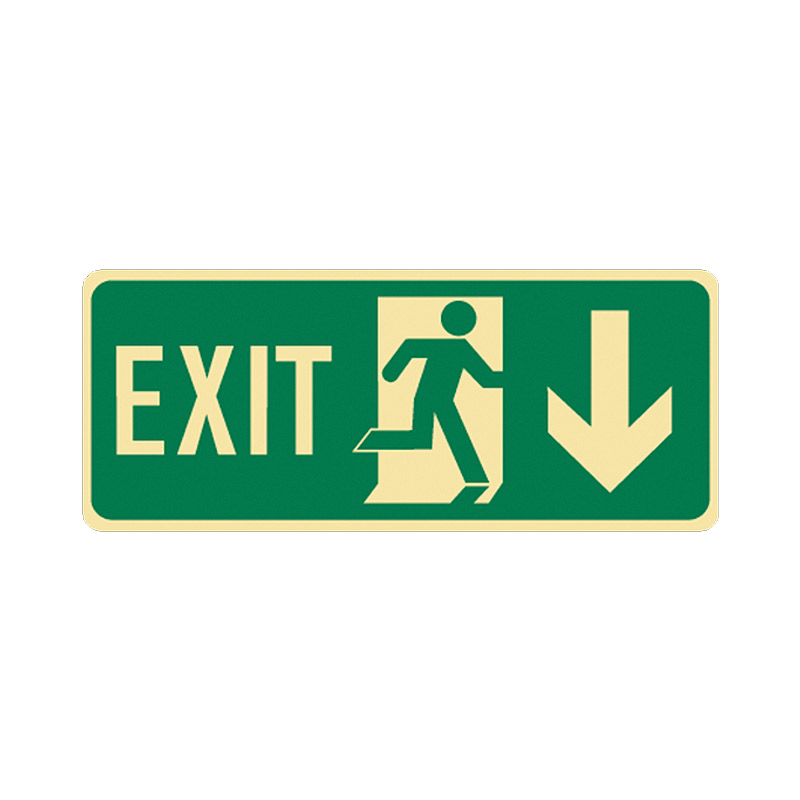 GLO FLOOR SIGN EXIT MAN/RR ARR/D