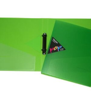 Colby Pop Two Ring Binder Lime