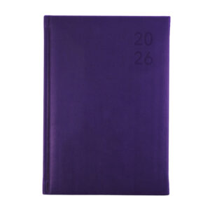 Diary 2026 Debden S5700.P55-26 A5 Silhouette Week To View Purple