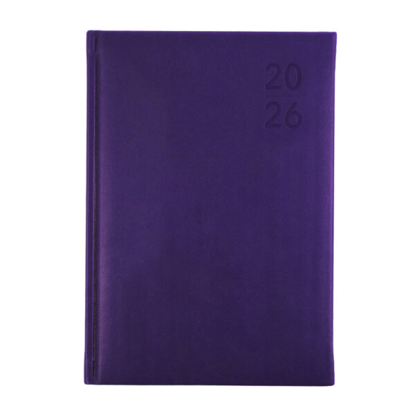 Diary 2026 Debden S5700.P55-26 A5 Silhouette Week To View Purple