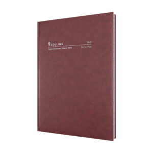 Diary Collins 140.P78-26 Appointment 140 A4 15 Minutes Day To A Page Burgundy 2026