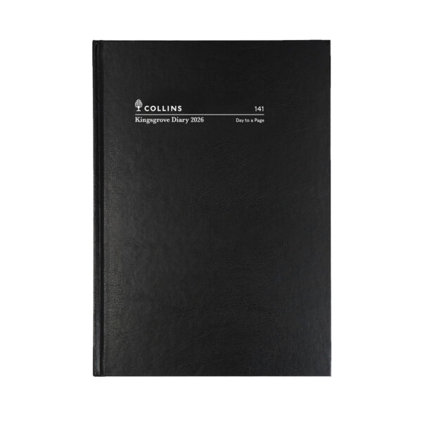 Collins Kingsgrove Series A4 Day To A Page 2026 Diary Black 141.P99-26 - Image 2