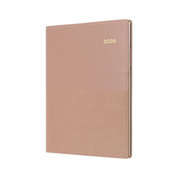 Diary 2026 Collins A6 Vanessa 165.V49-26 Day To Page Pu Rose Gold