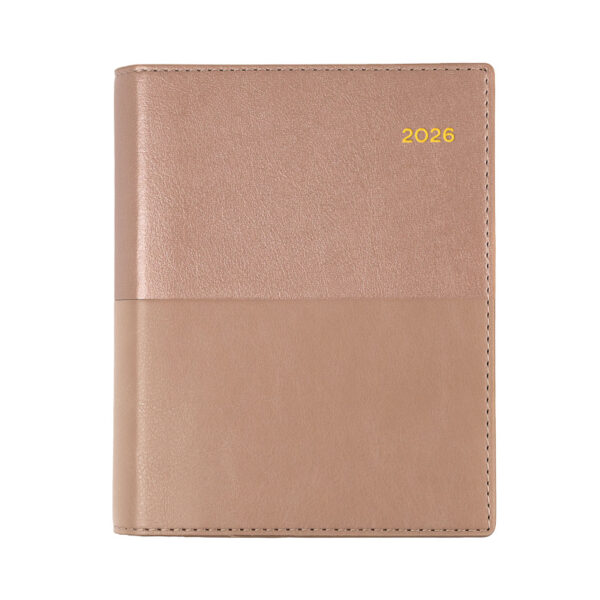 Diary 2026 Collins A6 Vanessa 165.V49-26 Day To Page Pu Rose Gold - Image 2