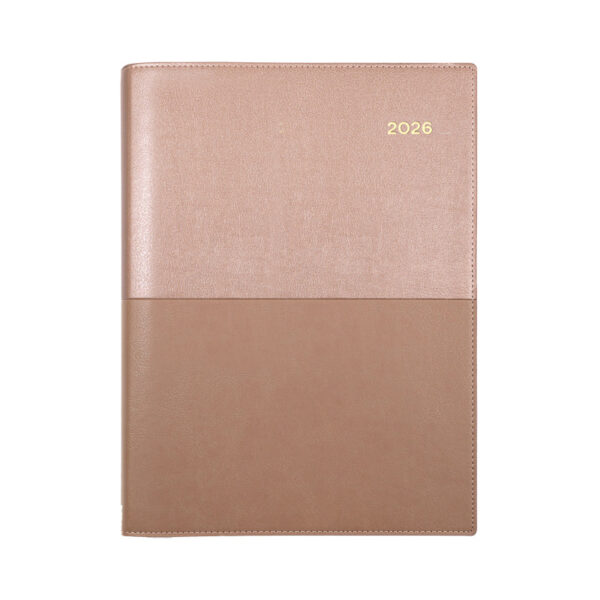 Collins Vanessa Rose Gold Diary A5 Day To Page 1 Hour 2026 Spiral 185.V49-26 - Image 2