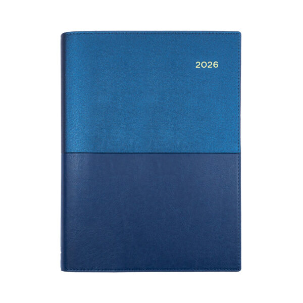 Diary 2026 Collins A5 Vanessa Day To Page Pu Blue 185.V59-26 Sold Out for 2026 - Image 2