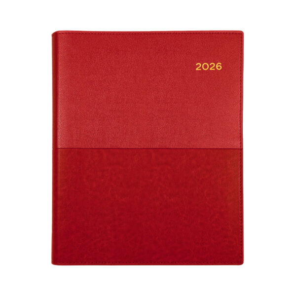 Diary 2026 Collins A6 Vanessa Week To View Pu Red 365.V15-26 - Image 2