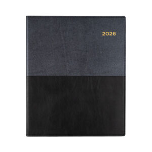 Collins Vanessa Diary Black A4 Short Week (Quarto) 260X210MM Vertical 1 Hour 2026 Spiral 325.V99-26  Sold Out for 2026