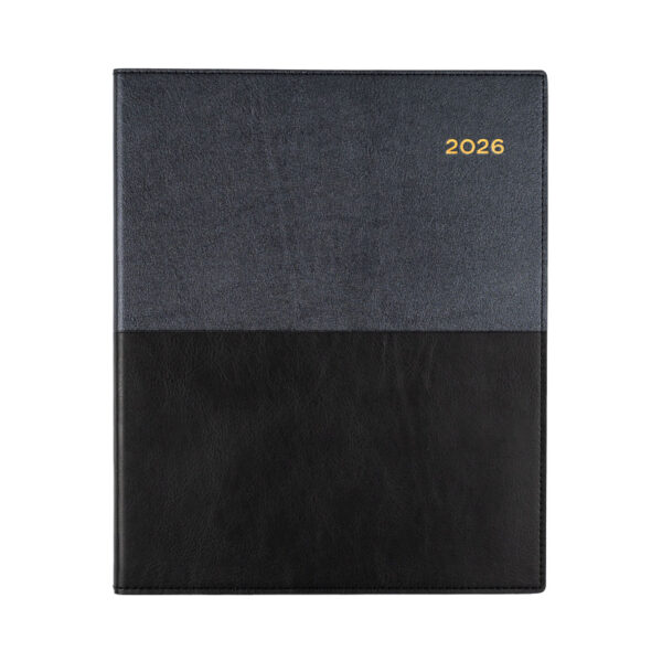 Collins Vanessa Diary Black A4 Short Week (Quarto) 260X210MM Vertical 1 Hour 2026 Spiral 325.V99-26  Sold Out for 2026